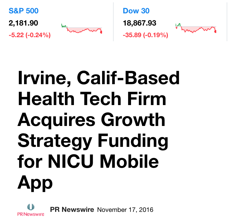 Irvine, Calif-Based Health Tech Firm Acquires Growth Strategy